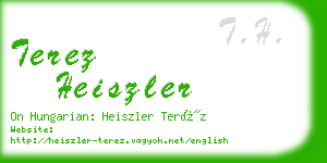 terez heiszler business card